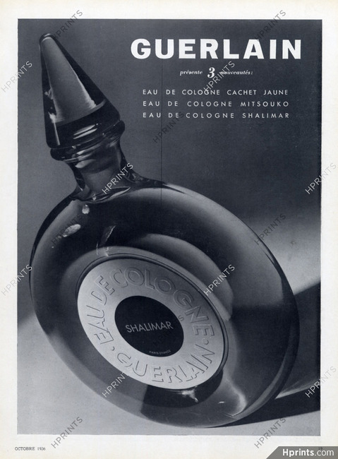Guerlain (Perfumes) 1936 Shalimar, Eau de Cologne