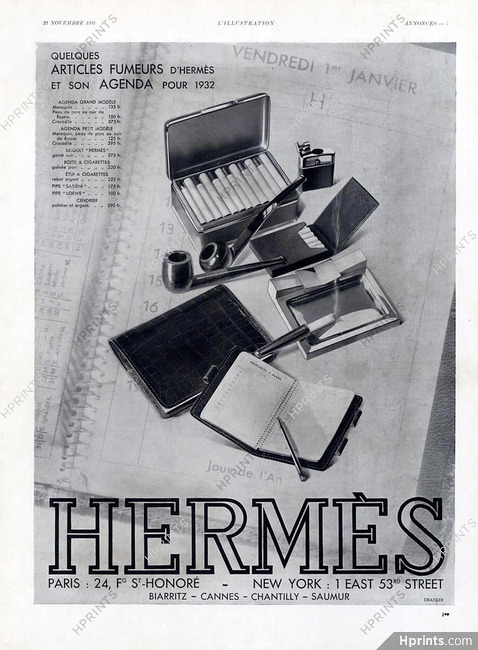 Hermès (Tobacco Smoking) 1931 Lighter Cigarette Holder