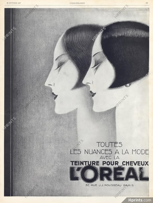 L'Oréal 1927 Hairstyle, Art Déco Style, Claude