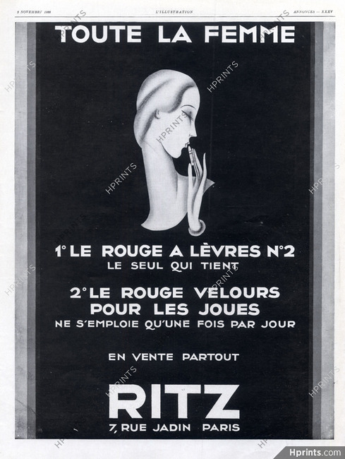 Ritz 1928 Lipstick, Art Déco Style