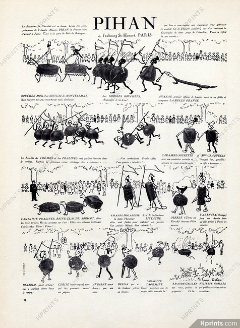 Pihan (Chocolats) 1924 Georges Delaw, Comic Strip