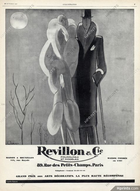 Revillon (Fur clothing) 1927 Odap