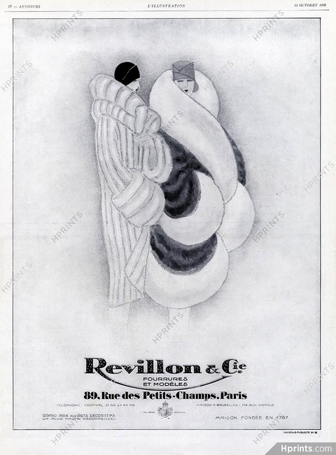 Revillon 1928 Furs Coats