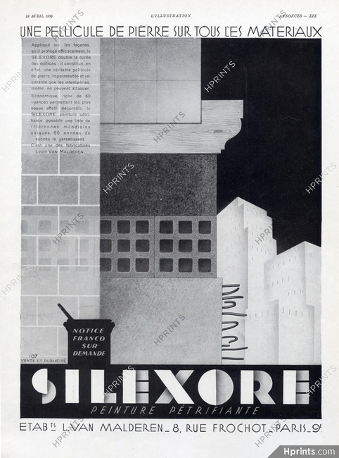 Silexore 1930 Ets L.Van Malderen