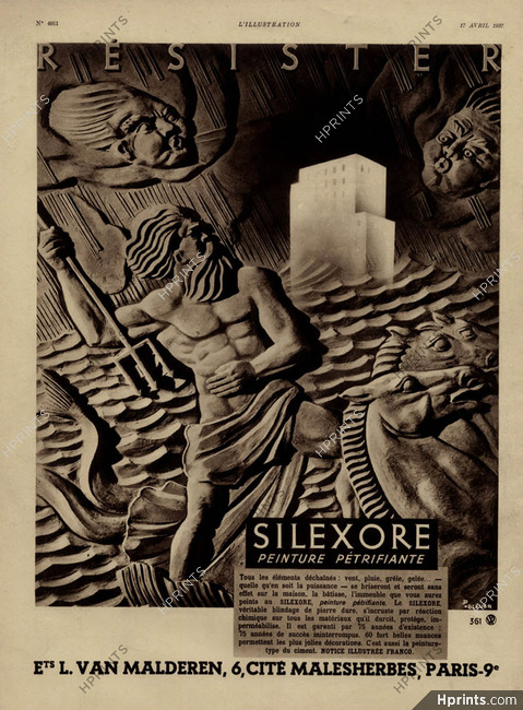 Silexore 1937 Ets L.Van Malderen, Bleuer