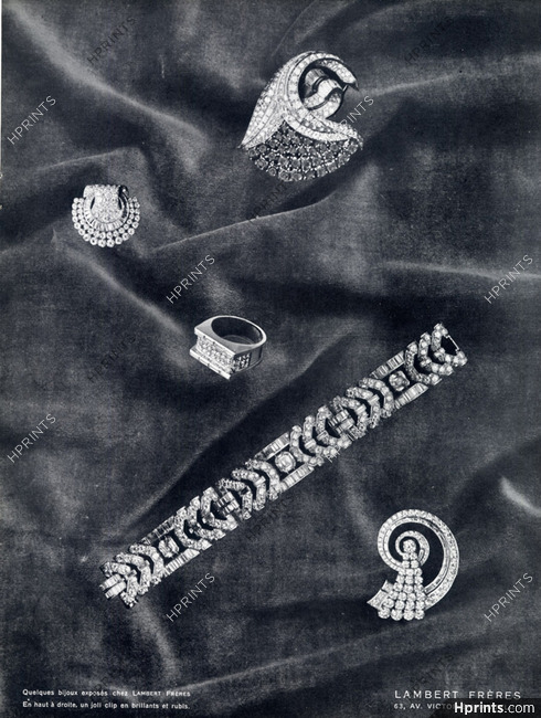 Lambert Frères 1937 Jewels Art Déco