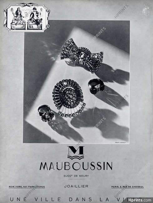 Mauboussin 1937 Jewels Art Déco, Photo Schall