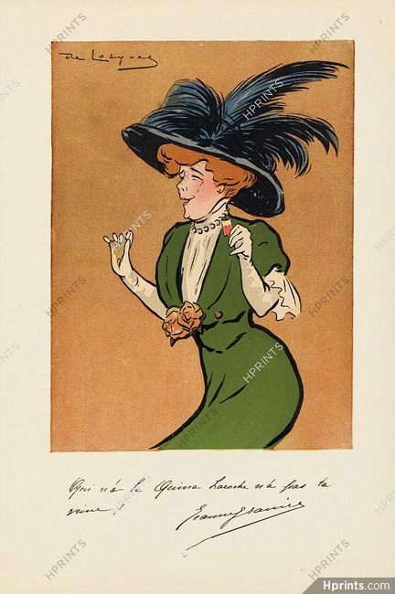 Quina Laroche (Drinks) 1900s Jeanne Granier, Caricature, Daniel De Losques