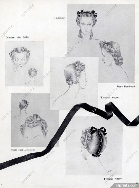 Guillaume, René Rambaud, Fernand Aubry, Desfosse (Hairstyle) 1940 Victoria nat