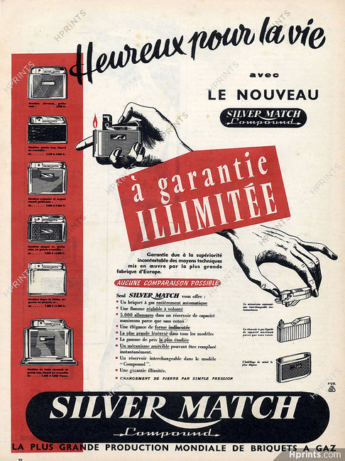 Silver Match 1957 Lighter