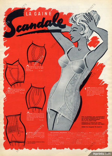 Scandale (Lingerie) 1960 Girdle, Corselette