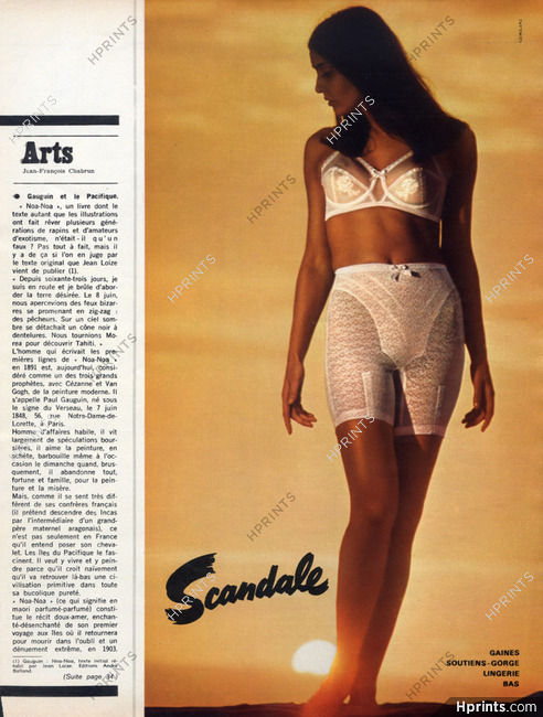 1967 Lingerie Ad Hollywood Vassarette Floral on Gingham Bra Slip & Panty  Girdle Fashion Sexy Fashion Photography Bedroom Boutique Wall Decor -   Canada