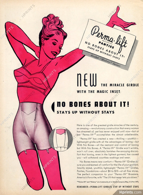 Perma-Lift Bras, Perma Lift, Vintage Print Ad