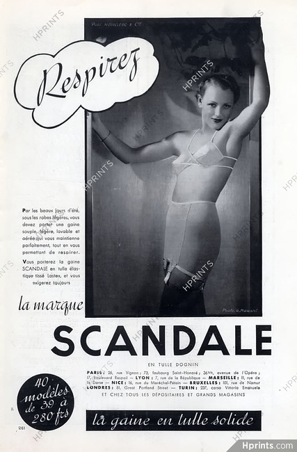 Scandale 1936 Girdle, Bra
