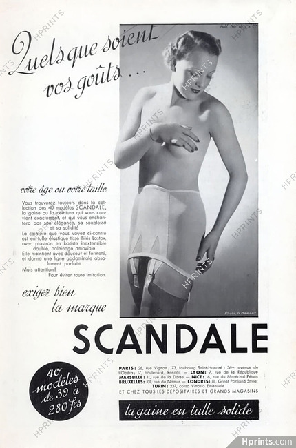 Scandale 1936 Girdle, Photo G.Marant