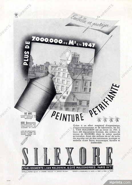 Silexore 1947 Ets L.Van Malderen