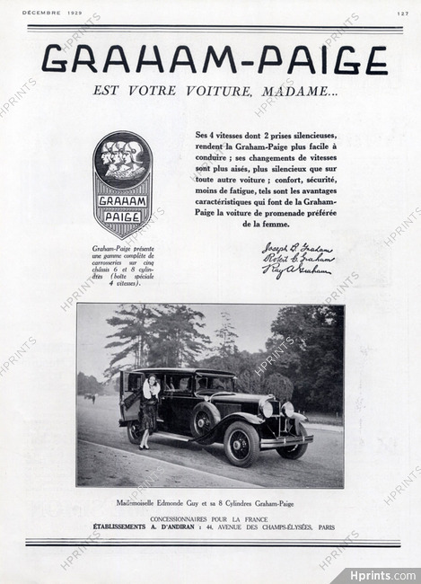 Graham-Paige (Cars) 1929 Edmonde Guy