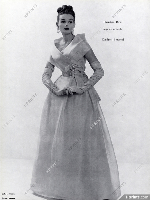 Christian Dior 1957 Evening Gown Fashion Photography