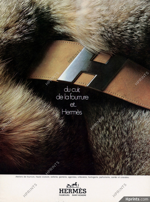 Hermès 1973 Belt, fur