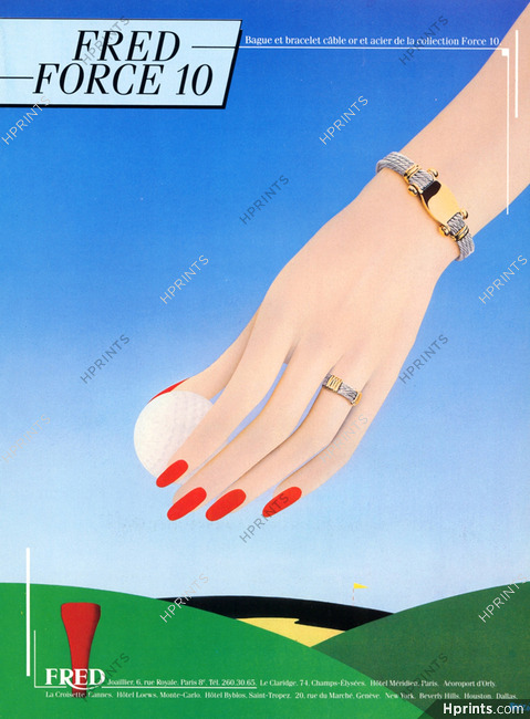 Fred (Jewels) 1984 Bracelet Ring Golf