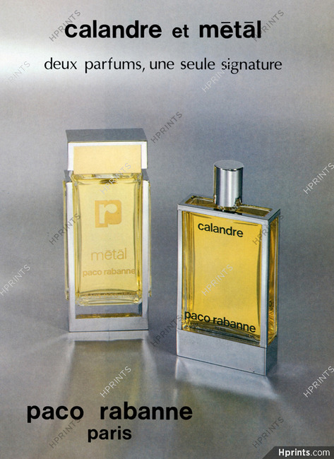 Paco Rabanne (Perfumes) 1981 Calandre & Métal