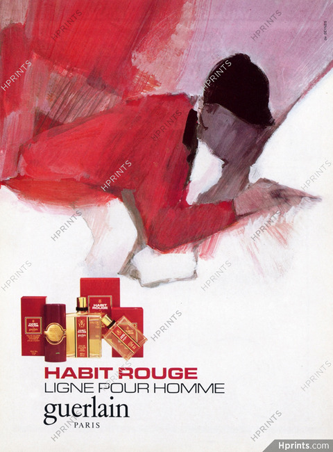 Guerlain (Perfumes) 1982 Habit Rouge, Jockey
