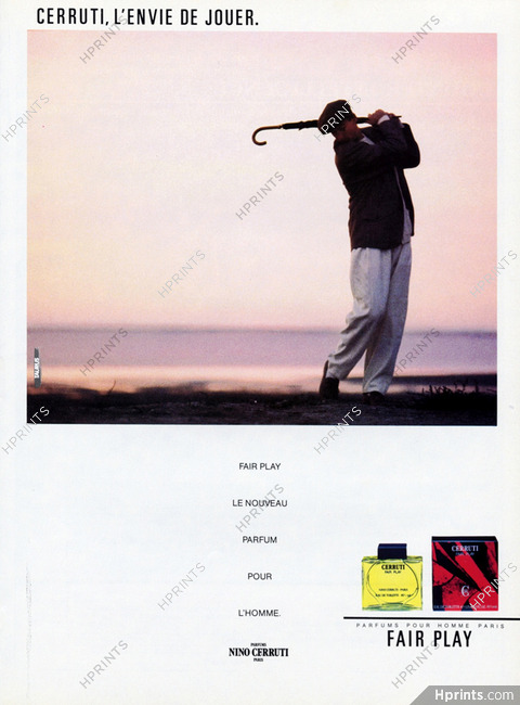 Nino Cerruti (Perfumes) 1985 Fair Play