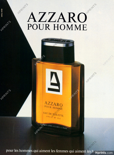 GCG PARFUMS LORIS AZZARO PARIS AZZARO Advertising Pubblicità 1986 M974 