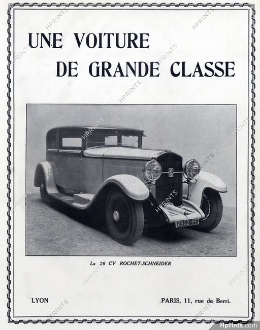 Rochet-Schneider (Cars) 1929