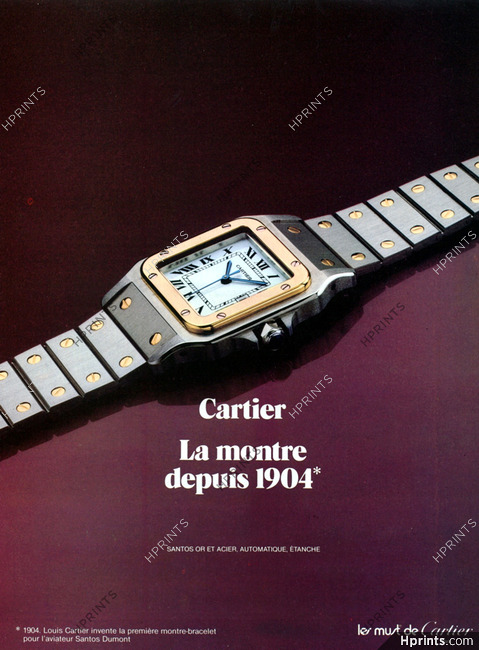 Cartier (Watches) 1983 Santos or et acier