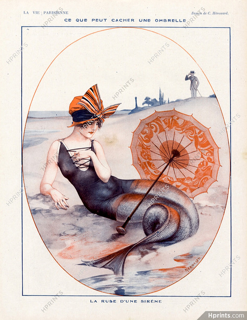 Hérouard 1921 La Ruse d'une Sirène, Mermaid