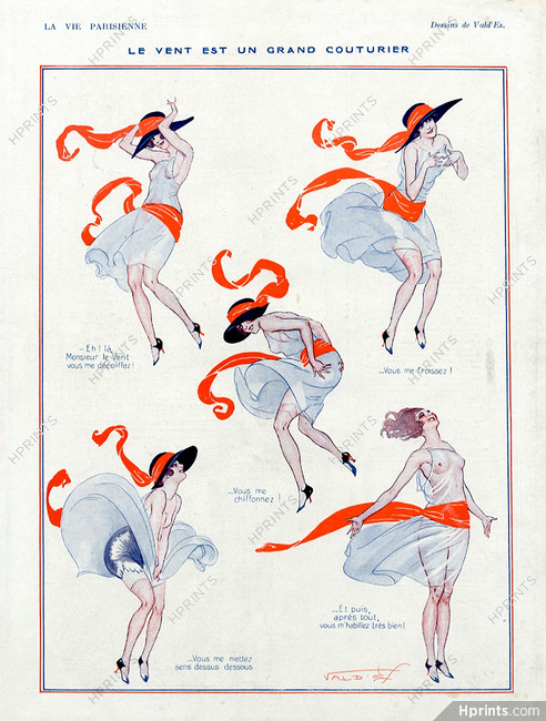 Vald'Es 1921 Le Vent est un Grand Couturier