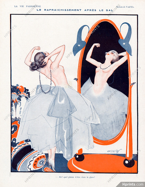 Vald'Es 1921 Le Rafraichissement après le Bal Topless Roaring Twenties