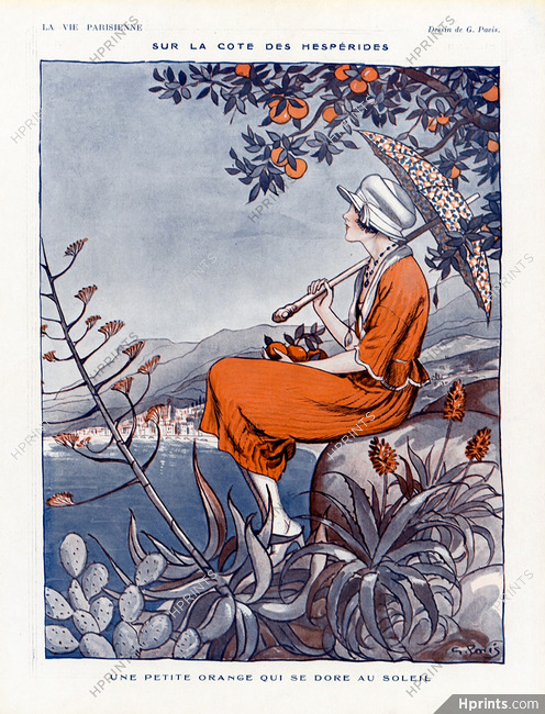 Georges Pavis 1921 ''Sur la côte des Hespérides'' Sea landscape