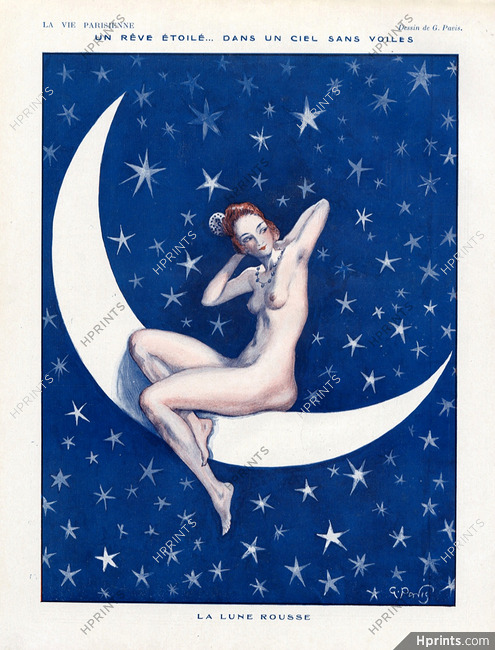 Georges Pavis 1921 moon, nude