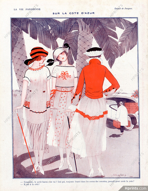 Jaques 1921 Sur la Côte d'Azur, French Riviera