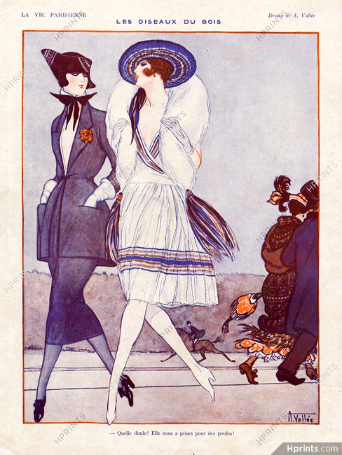 Armand Vallée 1921 "Les Oiseaux du Bois" Elegantes Courtisanes, Bois De Boulogne