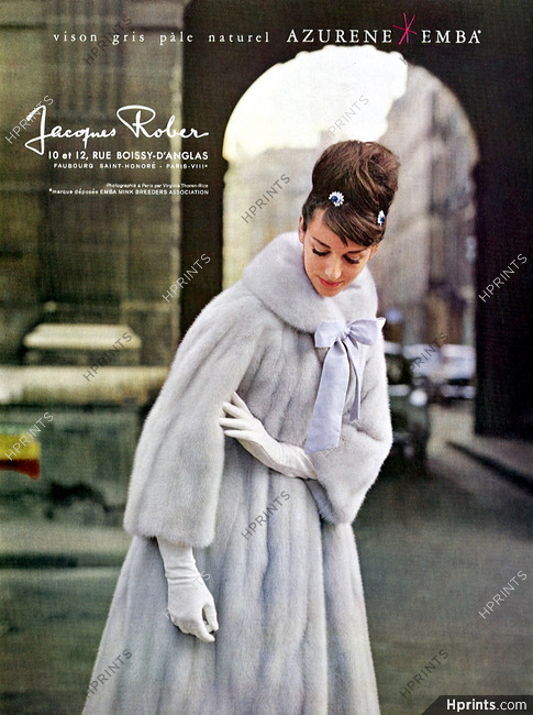 Jacques Rober (Fur Clothing) 1962 Photo Virginia Thoren