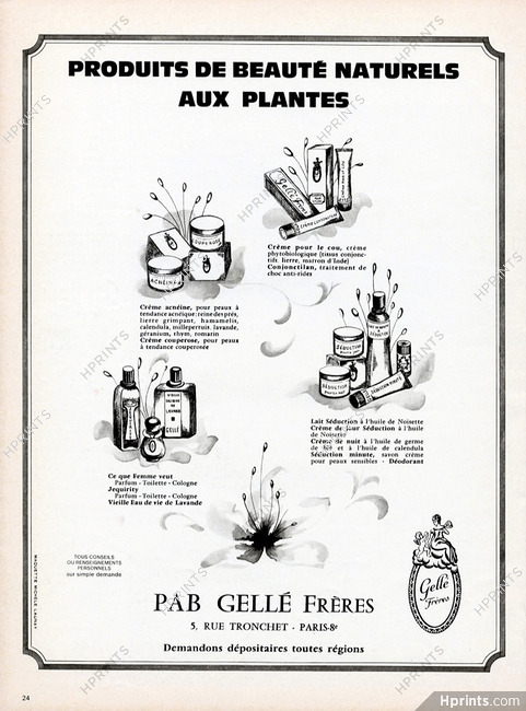 Gellé Frères (Perfumes & Cosmetics) 1972