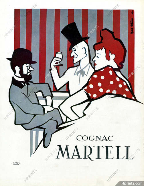 Martell (Cognac) 1954 Toulouse Lautrec, Yves Bétin