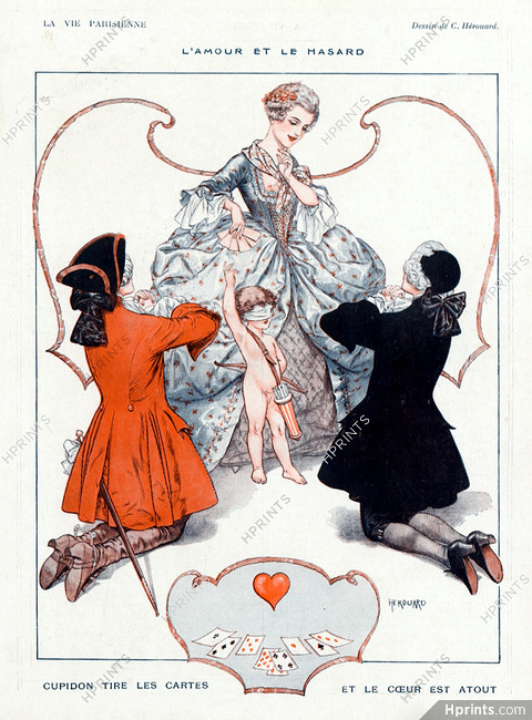 Hérouard 1921 L'Amour et le Hasard, Playing Cards