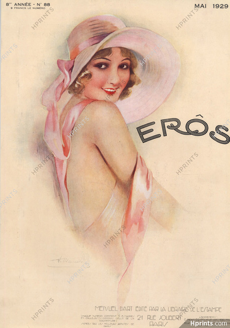 Suzanne Meunier 1929 Mai, Eros cover