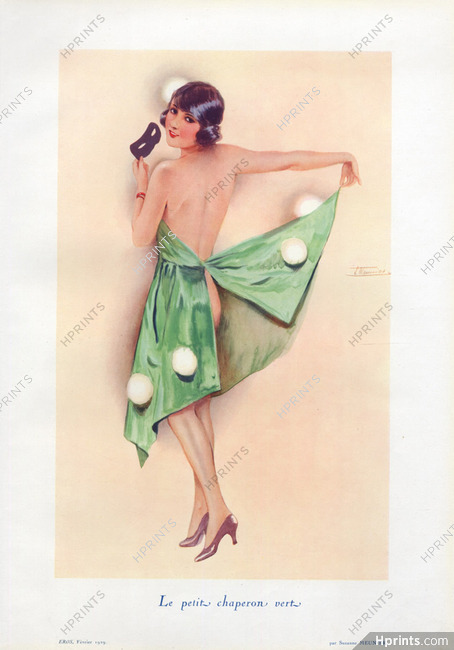 Suzanne Meunier 1929 Le Petit Chaperon Vert - The Little Green Riding Hood, Mask
