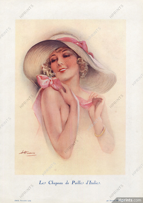 Suzanne Meunier 1929 Le Chapeau de Paille d'Italie - Straw Hat of Italy