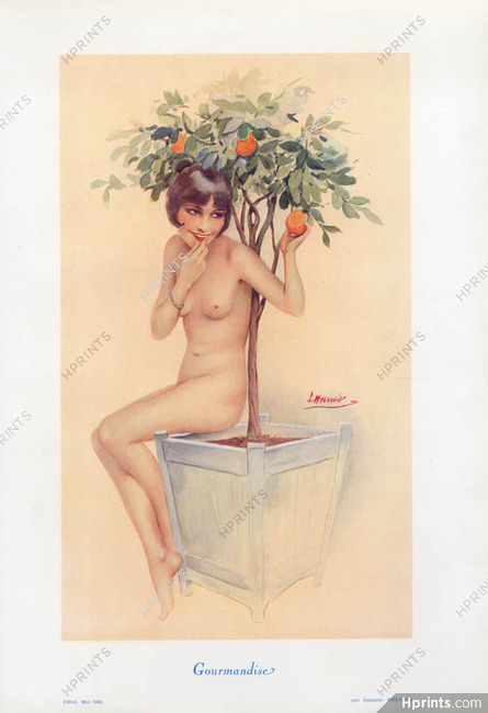Suzanne Meunier 1930 Gourmandise, Nude