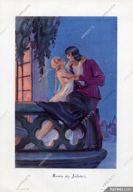 Jacques Leclerc 1930 "Roméo & Juliette" Topless, Lover