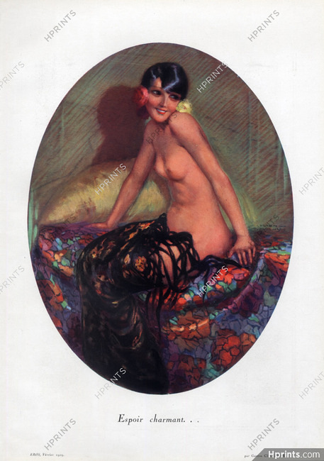Gaston Cirmeuse 1929 Espoir Charmant - Charming Hope, Topless Spanish, Gypsy