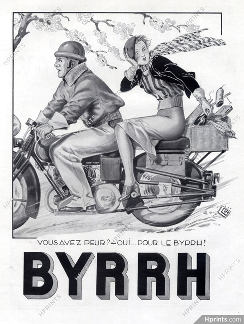 Byrrh 1933 Motorbike, Georges leonnec