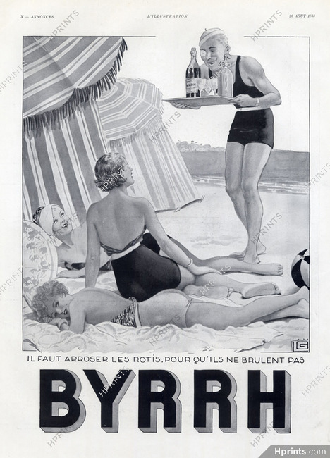 Byrrh 1933 Bathing Beauties, Leonnec
