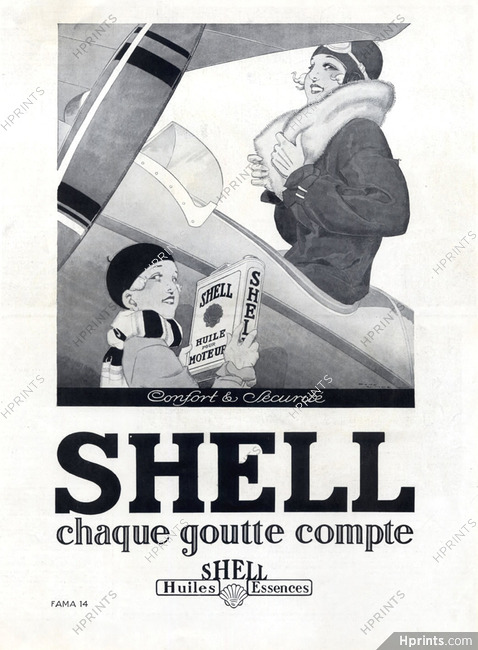 Shell 1929 Woman Pilot, René Vincent